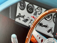 Image 2 of Jaguar E Type Lightweight Cockpit (Original Painting )