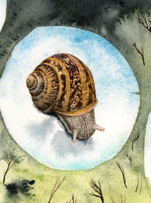 "Snails at the Entrance" giclee print
