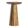 Sculpted Wooden Side Table