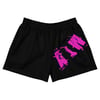 Pink Logo Women's Athletic Short Shorts