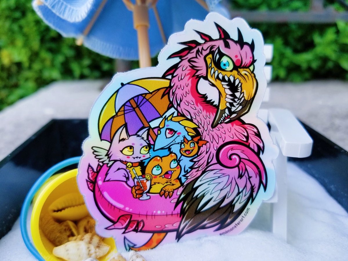 Image of Float 3" Holographic sticker {SINGLES}