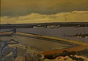 20th Century Swedish School 'Harbour & Sunset'