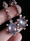 French 18ct Edwardian certificated natural cabochon sapphire no heat old cut diamond earrings