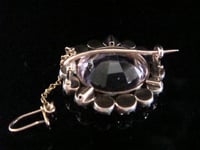 Image 4 of LATE GEORGIAN EARLY VICTORIAN 18CT AMETHYST DIAMOND CLUSTER BROOCH