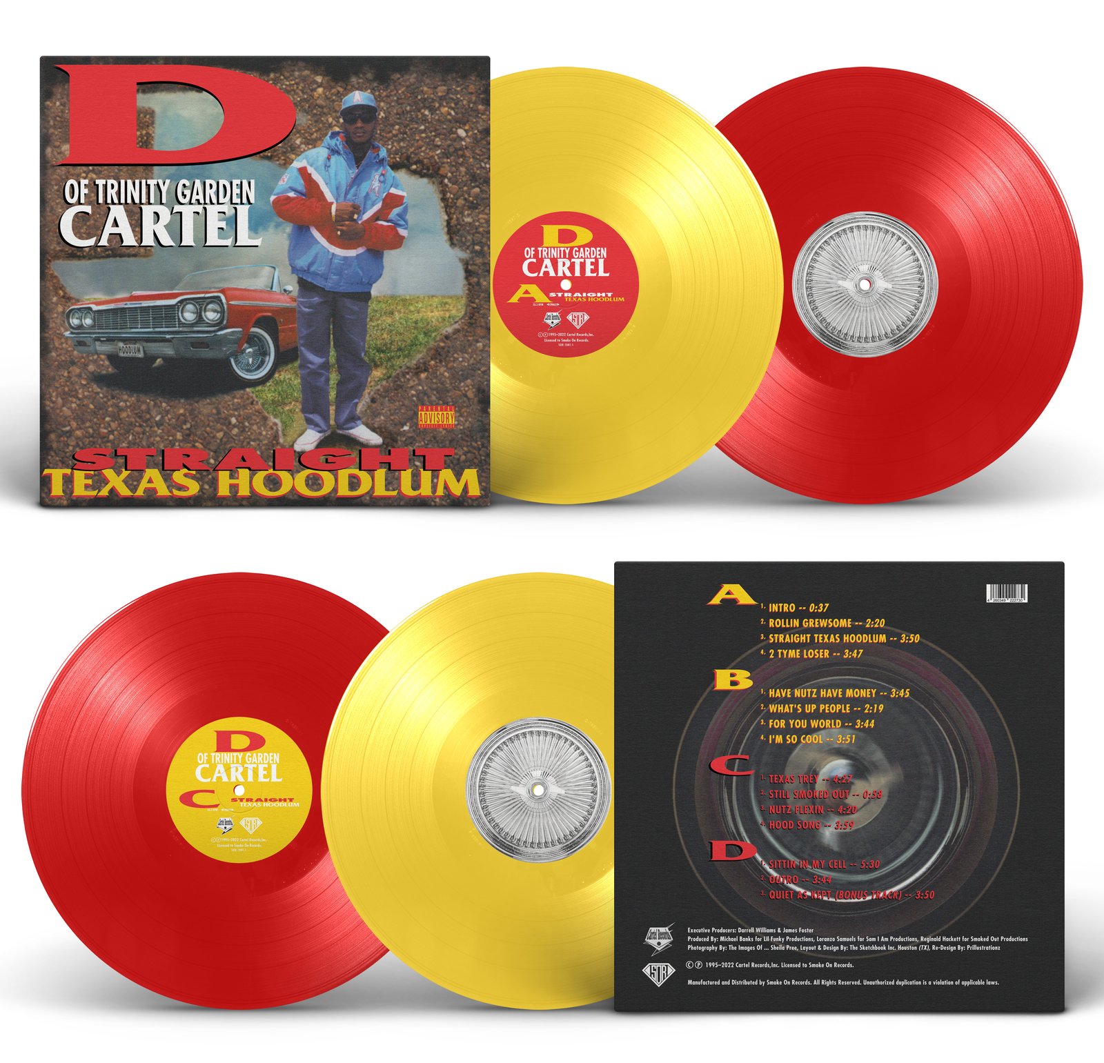 D of Trinity Garden Cartel - Straight Texas Hoodlum Vinyl | Smoke 