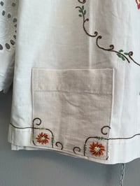 Image 3 of Orange flower shirt (s/m)