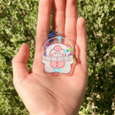 Image 2 of Holo Astronaut Moobo Acrylic Charm