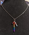 Pride flag necklace