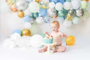Image of BALLOON PARTY CAKE SMASH