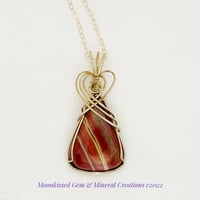 Banded Jasper 14 kt Gold Fill Pendant