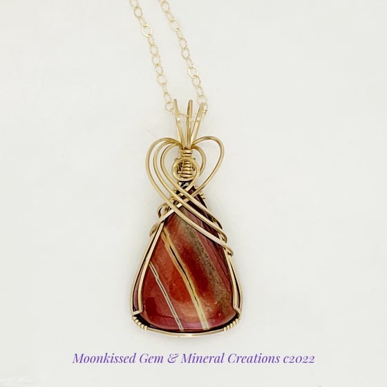 Image of Banded Jasper 14 kt Gold Fill Pendant