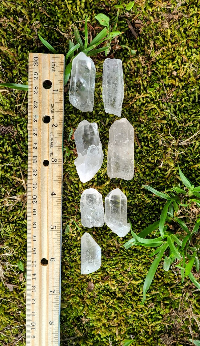 Ethically Mined Arkansas Clear Quartz Points