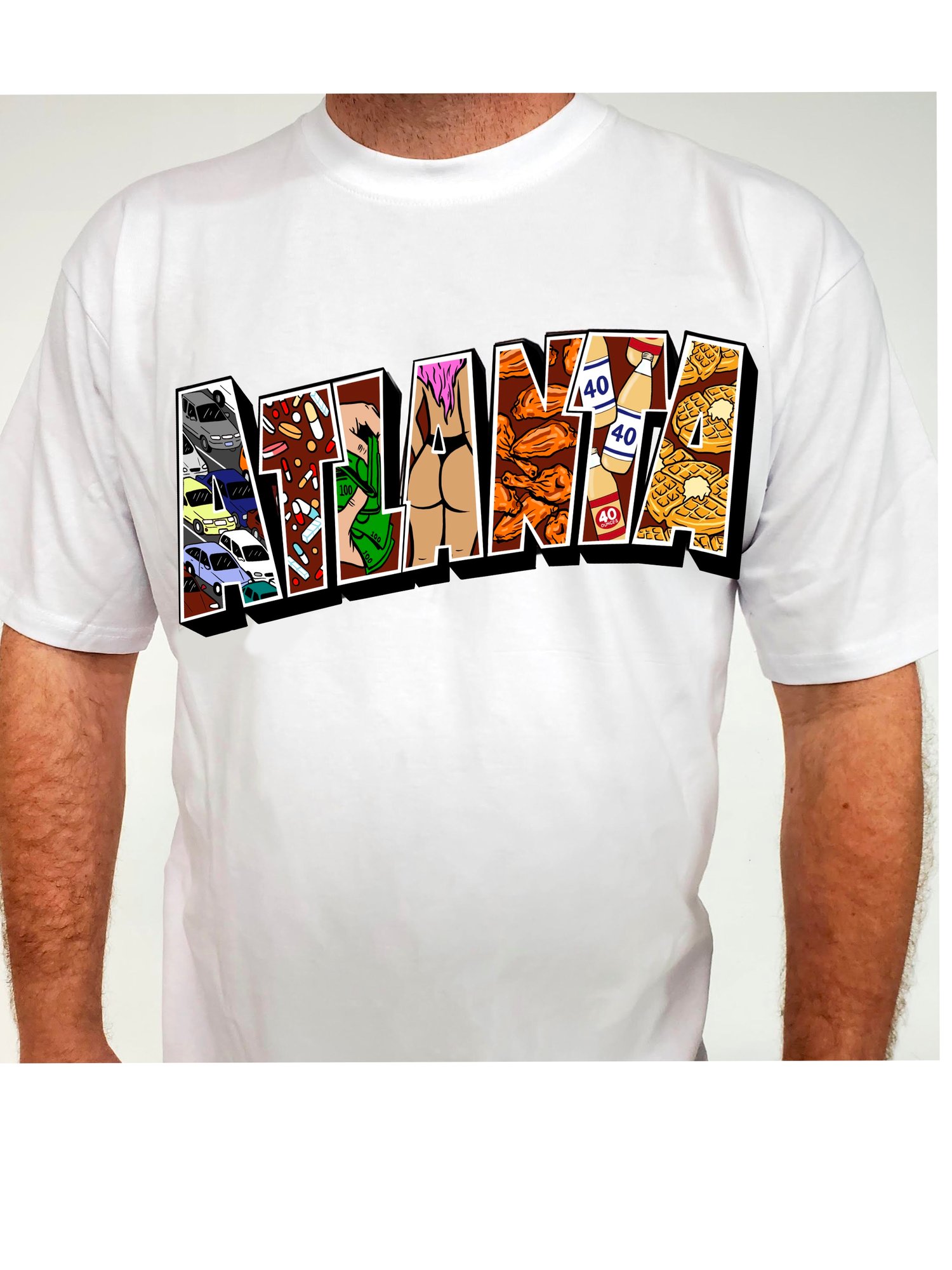 Image of Atl post card shirt 2.0 preorder