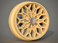 Image 1 of 1/64 scale Pontiac Trans Am Snowflake wheels 8mm