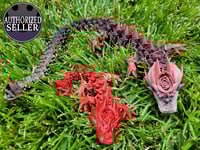 Articulated Rose Dragon - Adult and Baby