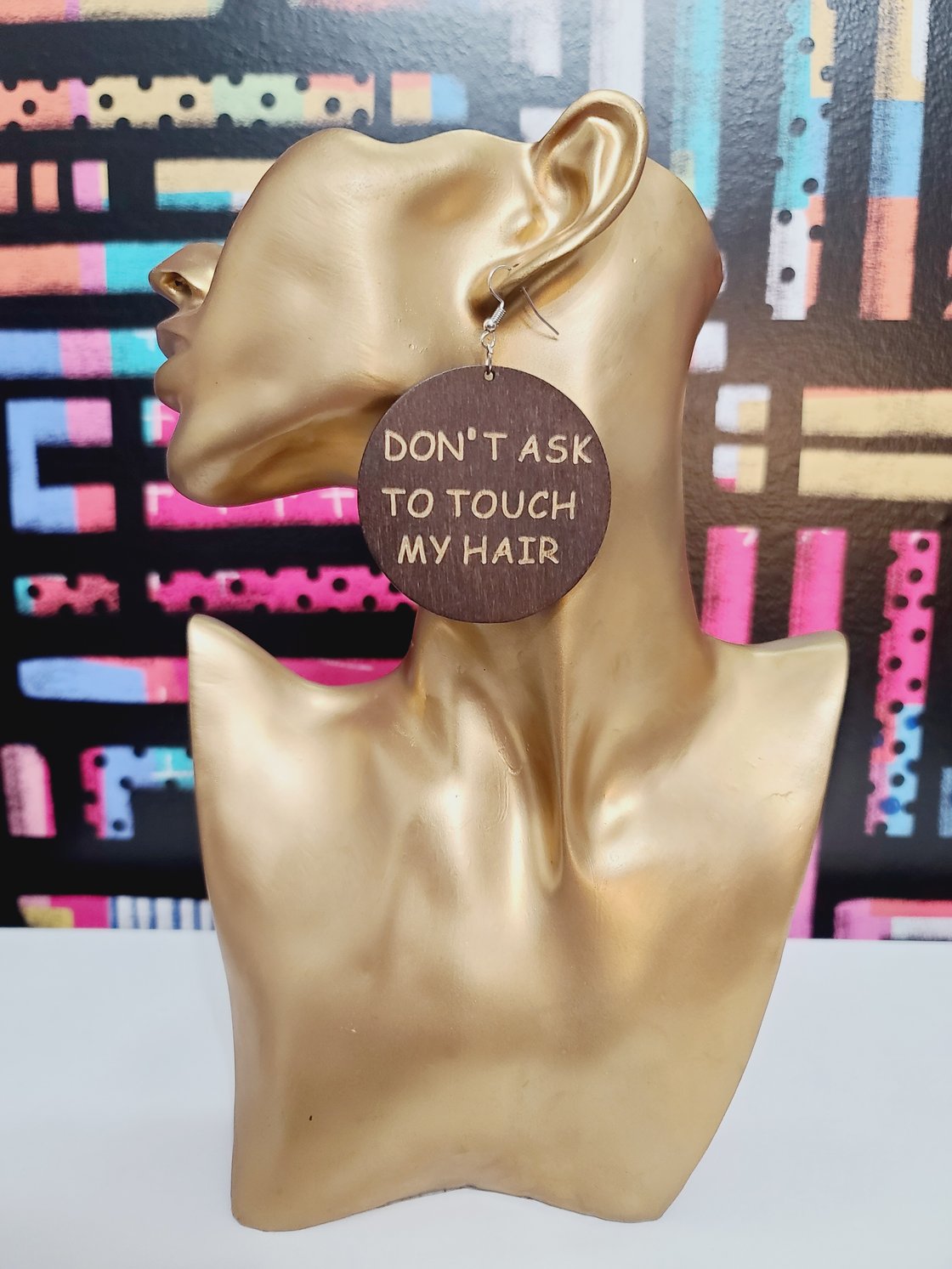 Image of Don't Ask To Touch My Hair Earrings