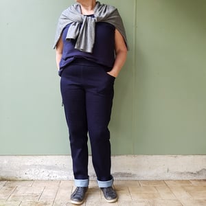 Image of Super stretch blue denim Noro pants
