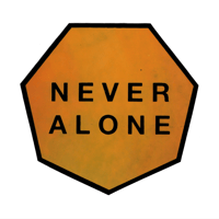 Image 1 of NEVER ALONE sticker