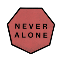 Image 2 of NEVER ALONE sticker
