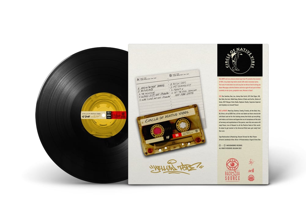 Image of Circle Of Native Vibes - Yellow Tape LP (95' Demo Tape) PRE ORDER NOW (SOLD OUT)