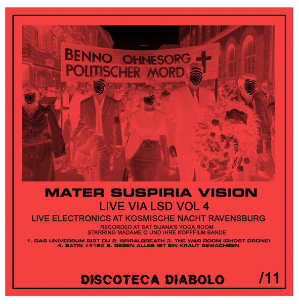 Image of LIMITED 11 / 1 DAY EXCLUSIVE: MATER SUSPIRIA VISION Live via LSD 4 at Kosmische Nacht CDR Design B
