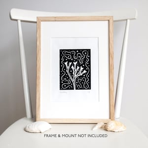 Seaweed #2, Original Lino Art
