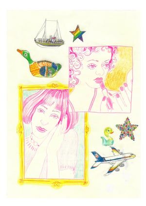 Gals ducks and stars - by Esmée Balcewicz & L Wade