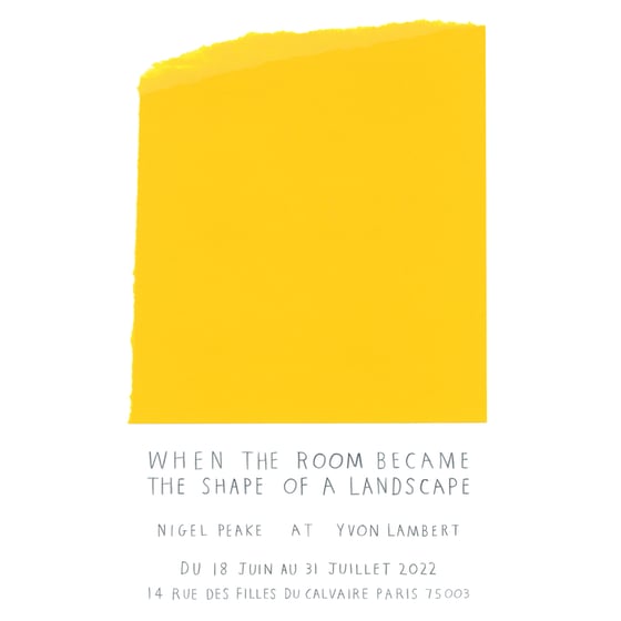 Image of When the room became the shape of a landscape (poster)