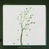 Image 1 of Baum Sichtschutz Folie für Glas, Dekorative Folie Fenster mit Vogel