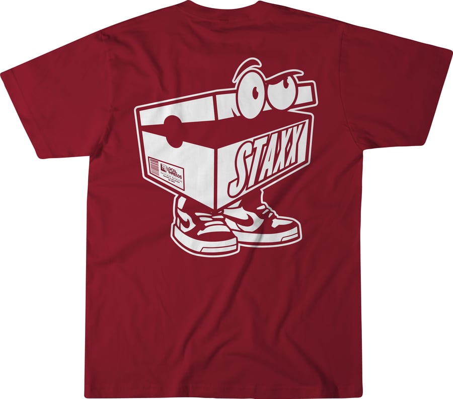 Image of High Staxx - Boxie Tee Red & Light Gray