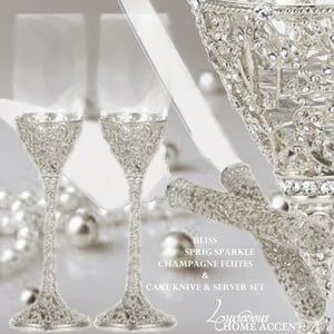 Image of Bliss Sprig Sparkle Silver Wedding Collection