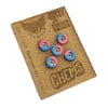 Illpillz 70D Pink/Blue Urethane Street Shape Wheels