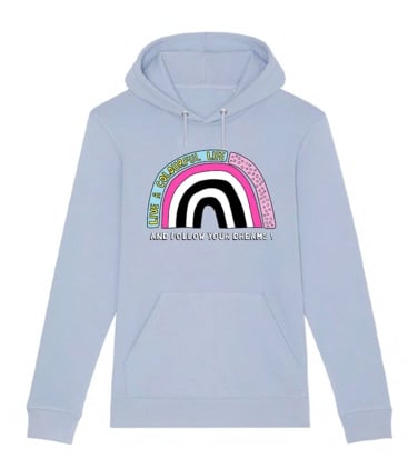 Image of Live a Colourful Life Blue Hoodie