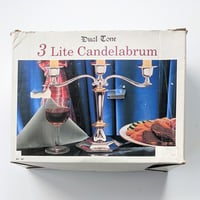 Image 5 of 3 Lite Candelabrum 2-Tone