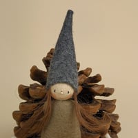 Image 3 of MipiMopi handmade 6 inches tall waldorf elf - 1