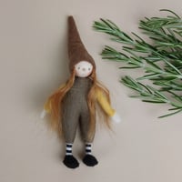 Image 1 of MipiMopi handmade 6 inches tall waldorf elf - 5