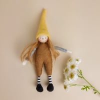 Image 1 of MipiMopi handmade 6 inches tall waldorf elf - 6