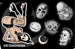 Horror Slasher Sticker Sheet