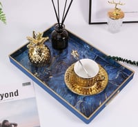 Image 3 of Blue Decorative MarblingTray