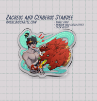 Image 2 of Zagreus and Cerberus Small Standee