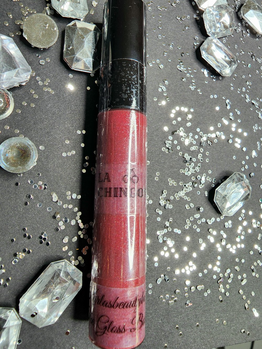 "LA CHINGONA" CHERRY LIPGLOSS & "LA BAD ASS" MATTE CHERRY LIPSTICK &"EL QUE CAIGA " LIPSCRUB