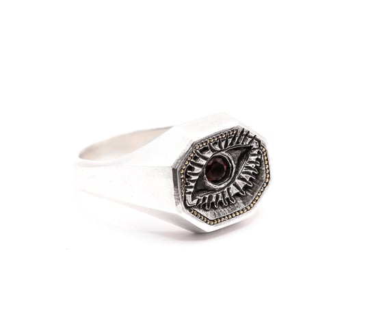 Image of Garnet Eye Ring 