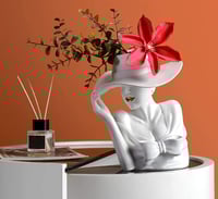 Image 3 of Ceramic Flower Vase, Creative Elegant Woman
