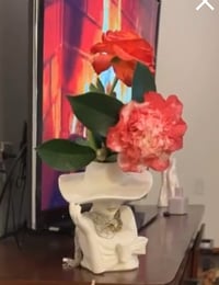 Image 4 of Ceramic Flower Vase, Creative Elegant Woman
