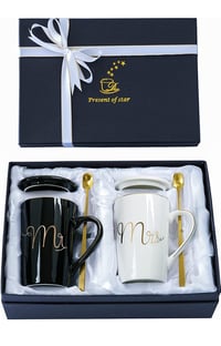 Image 1 of Mr and Mrs Coffee Mugs Set 