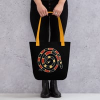 Image 5 of All-Over Print Tote Coral Snake