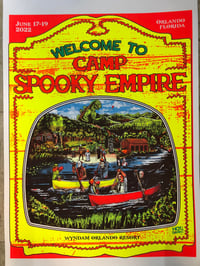 CAMP SPOOKY EMPIRE BLACKLIGHT SILKSCREEN  POSTER