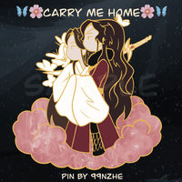 Image 1 of 🍖🍃 Carry Me Home 🦋🌸 - Enamel Pin (June 2022)