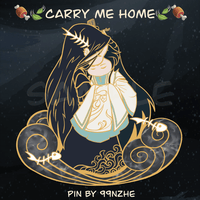 Image 2 of 🍖🍃 Carry Me Home 🦋🌸 - Enamel Pin (June 2022)