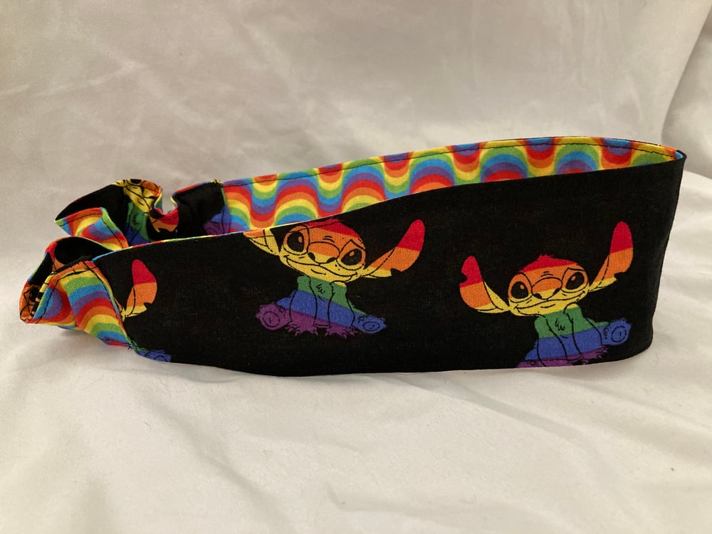 Image of SALE - Rainbow Alien Reversible Headband